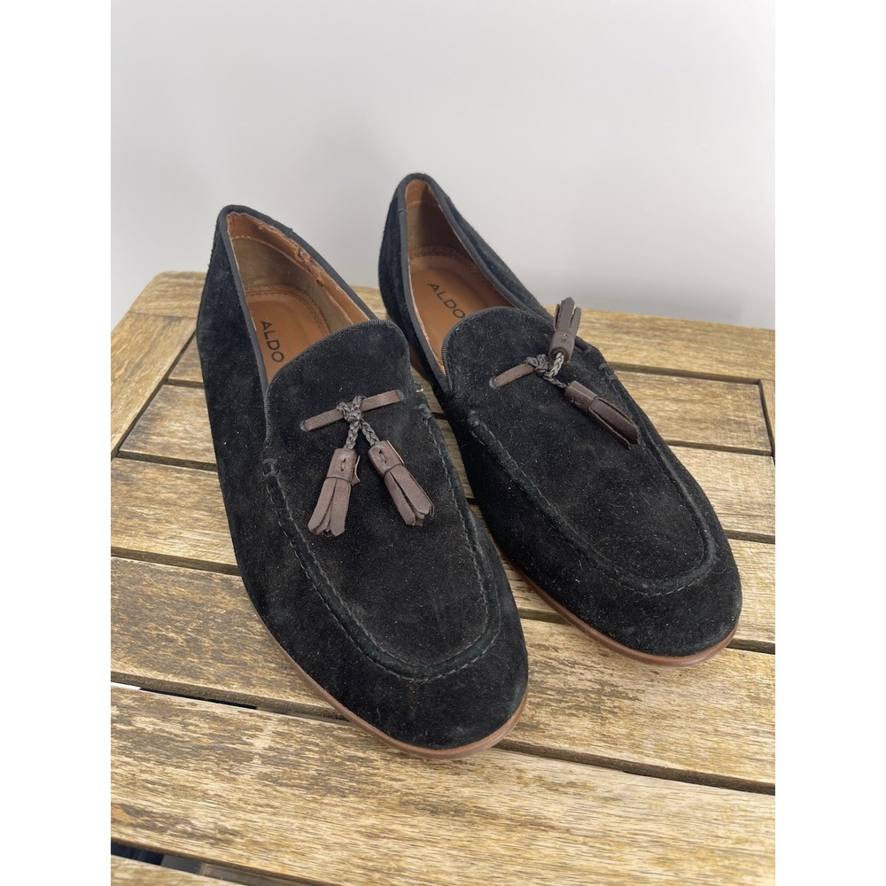 ALDO Navy Suede Tassel Loafers Men's‎ US8  EU41